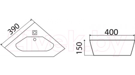 Умывальник CeramaLux N7012J