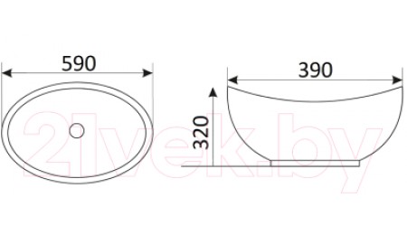 Умывальник CeramaLux N9019