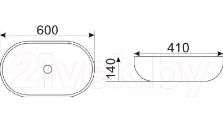 Умывальник CeramaLux N9026A