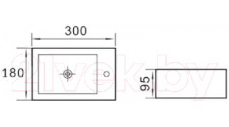 Умывальник CeramaLux N9048GTL