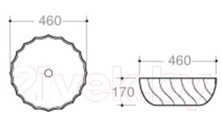 Умывальник CeramaLux N9073