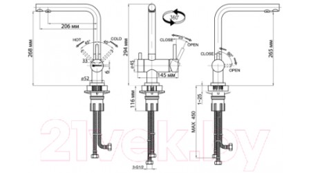Смеситель Omoikiri Nagano-BE (4994044) 