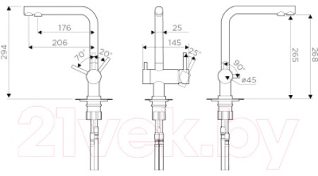 Смеситель Omoikiri Nagano-EV (4994065) 
