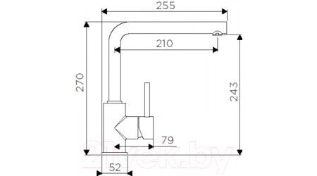 Смеситель Omoikiri Nakagawa-PL (4994312) 