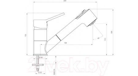 Смеситель Deante Narcyz BDN 071M 