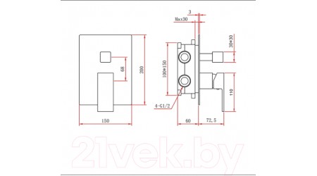 Душевая система Berges Nardis 2S / 071001