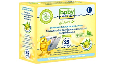 Таблетки для посудомоечных машин Babyline Nature DB047 (25шт)