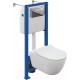 Унитаз подвесной с инсталляцией Cersanit Nature Oval CO DPL EO Slim / 64576