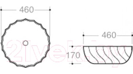 Умывальник CeramaLux NC423