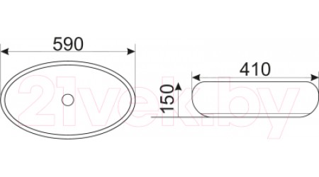 Умывальник CeramaLux NC472