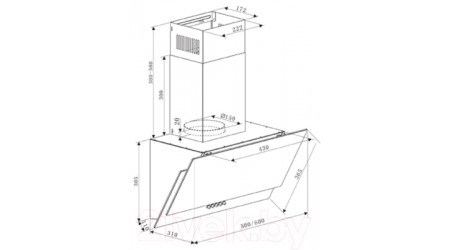 Вытяжка наклонная Making Oasis Everywhere NC-50B
