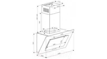 Вытяжка наклонная Making Oasis Everywhere ND-60B