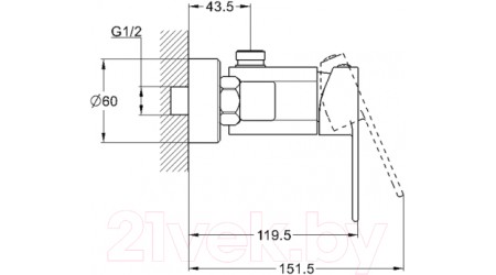Смеситель G.Lauf NEB5-A123 