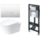 Унитаз подвесной с инсталляцией Duravit Neo 45770900A1 + WD1020 + WD6016 + WD5001021
