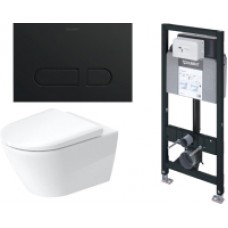 Унитаз подвесной с инсталляцией Duravit Neo 45770900A1 + WD1020 + WD6016 + WD5001031
