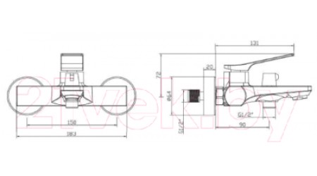 Смеситель Invena Neri BW-01-004-L (черный) 