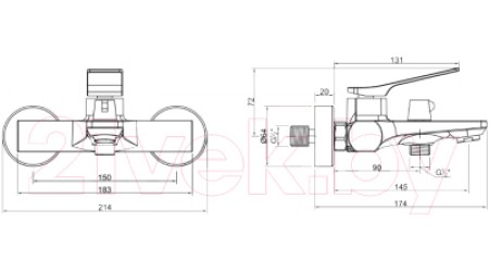 Смеситель Invena Neri BW-01-001-L 