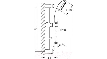 Душевой гарнитур GROHE New Tempesta 100 27598001