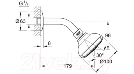 Верхний душ GROHE New Tempesta 26088001