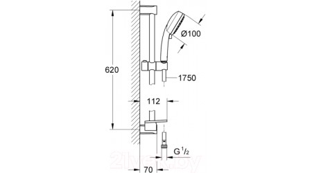 Душевой гарнитур GROHE New Tempesta Cosmopolitan 100 27928002