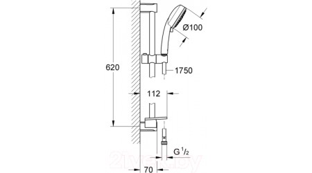 Душевой гарнитур GROHE New Tempesta Cosmopolitan 27929002