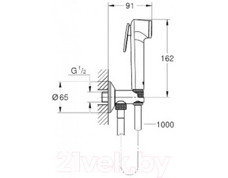 Гигиенический душ GROHE New Tempesta-F Trigger Spray 26358000
