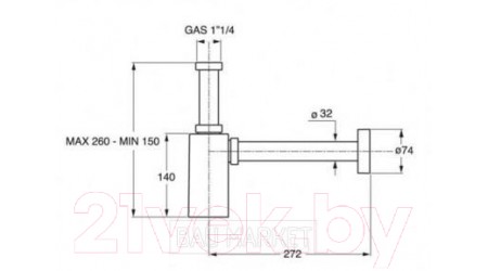 Умывальник Roca Nexo Mini А327645000+0510OT25K7