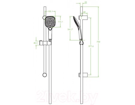 Душевой гарнитур Laveo NLZ61A1