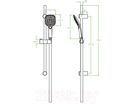 Душевой гарнитур Laveo NLZ71A1