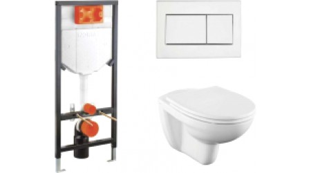 Унитаз подвесной с инсталляцией VitrA Norm Fit L-box / 9773B099-7207