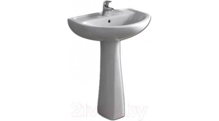 Умывальник VitrA Normus 55 / 9600B003-7650 (с пьедесталом)