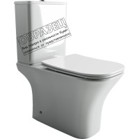 Унитаз напольный Ceramica Nova Alfa CN9002-B (с сиденьем)