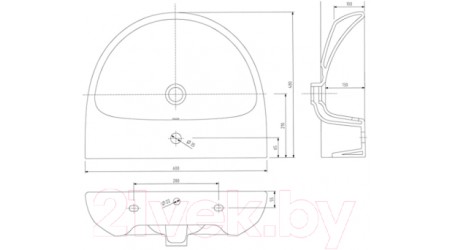 Умывальник Kolo Nova Pro M31160000 (60x48)
