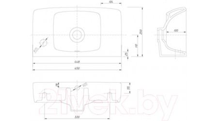Умывальник Kolo Nova Pro M32247000 (45x25)