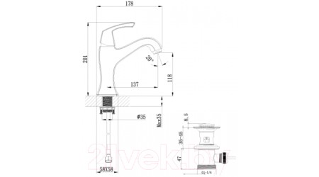 Смеситель LEMARK Nubira LM6206ORB 