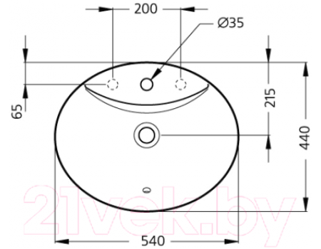 Умывальник Ideal Standard Oceane W306301
