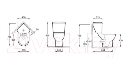 Сливной бачок Jacob Delafon Odeon Up E4741-00