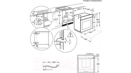 Электрический духовой шкаф Electrolux OEE5C71X