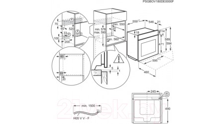 Электрический духовой шкаф Electrolux OEF5H70X