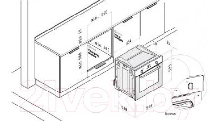 Газовый духовой шкаф Korting OGG741CRN
