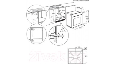 Электрический духовой шкаф Electrolux OKC5H50W