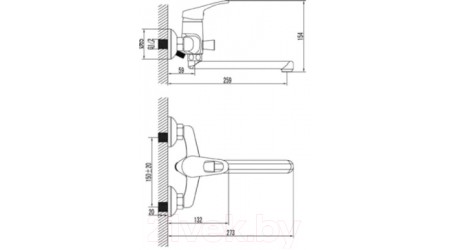 Смеситель LEMARK Omega LM3110C 