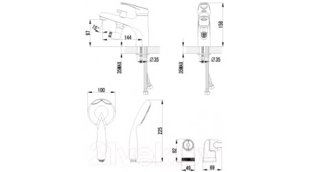 Смеситель LEMARK Omega LM3115C 