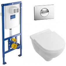Унитаз подвесной с инсталляцией Villeroy & Boch O.Novo 5660-D2-01