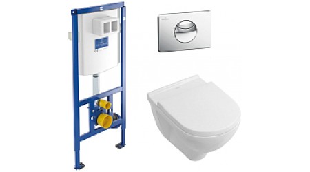 Унитаз подвесной с инсталляцией Villeroy & Boch O.Novo 5660-D2-01