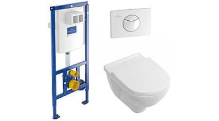 Унитаз подвесной с инсталляцией Villeroy & Boch O.Novo 5660-D3-01