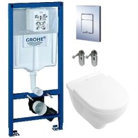 Унитаз подвесной с инсталляцией Villeroy & Boch O.Novo 5660-HR-01 + 38772001