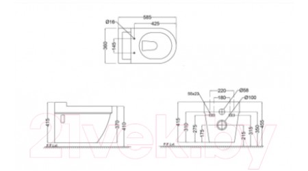 Унитаз подвесной Jaquar OPS-WNT-15951