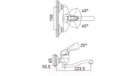 Смеситель Gross Aqua Optima 4548511-20S 