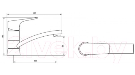 Смеситель RedBlu by Damixa Origin Bit 770220000 